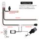 thumbnail image 2 of Arnés de cableado Szdystar 3,5 m 14 AWG 12 V con relé y fusible, 2 of 6