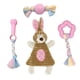 thumbnail image 1 of Puppy Toys Volacopets para perros pequeños, paquete de 4 unidades, conejito rosa, 1 of 7