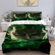thumbnail image 1 of Zoro Three-Blade Swordsman Green Glow Determination Print Bedding Set Duvet Cover + Pillowcases, 1 of 1