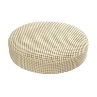 Bothyi - Taburete Elástico Cubierta Fibra De Poliéster Lavable Redonda Para Silla Elevadora Hogar Beige