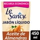 thumbnail image 1 of Jabón Líquido Le Sancy Aceite de Almendras, 450 ml, 1 of 3