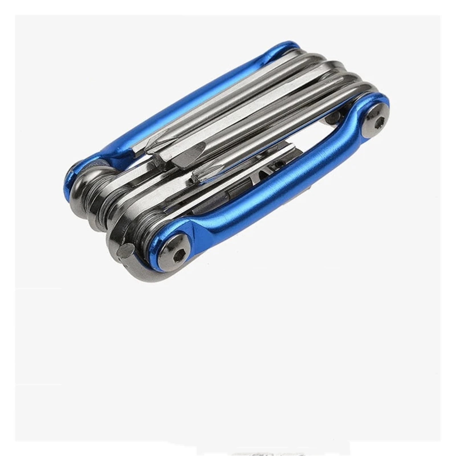 Xusx111 - Bike Multitool - Kit De Herramientas De Bicicleta -11 En 1 Herramienta De Bicicleta De Acero Inoxidable Ligera - Con Abrazaderas De Cadena, Llave Firme, Destornillador, Destornillador Recto,