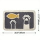 thumbnail image 1 of 1pc Cute Cat Paw Fish Non-Slip Bath Mat - Soft and Absorbent Premium Bath Rug for Bathroom Floor, Sink, Bathtub, and Shower Room, 1 of 5