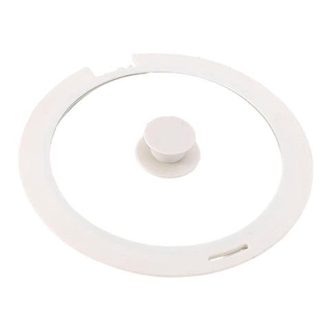 Magideal - Tapa De Silicona De Repuesto, Tapa De Sartén, Cubierta Superior, Pieza De Utensilios De Cocina Multifuncional, Cubierta De Sartén De Cocina Blanco M