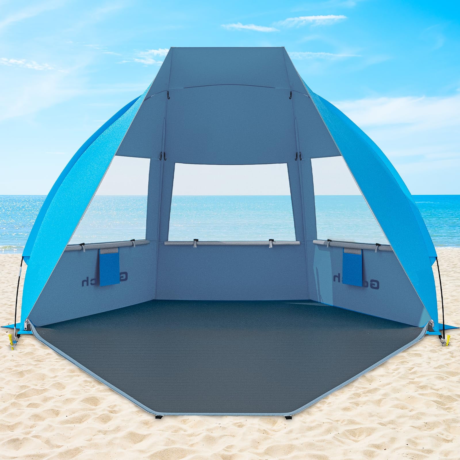 Carpa De Playa Portátil Gorich, 211 X 120 X 132 Cm, Upf50+, Ligera