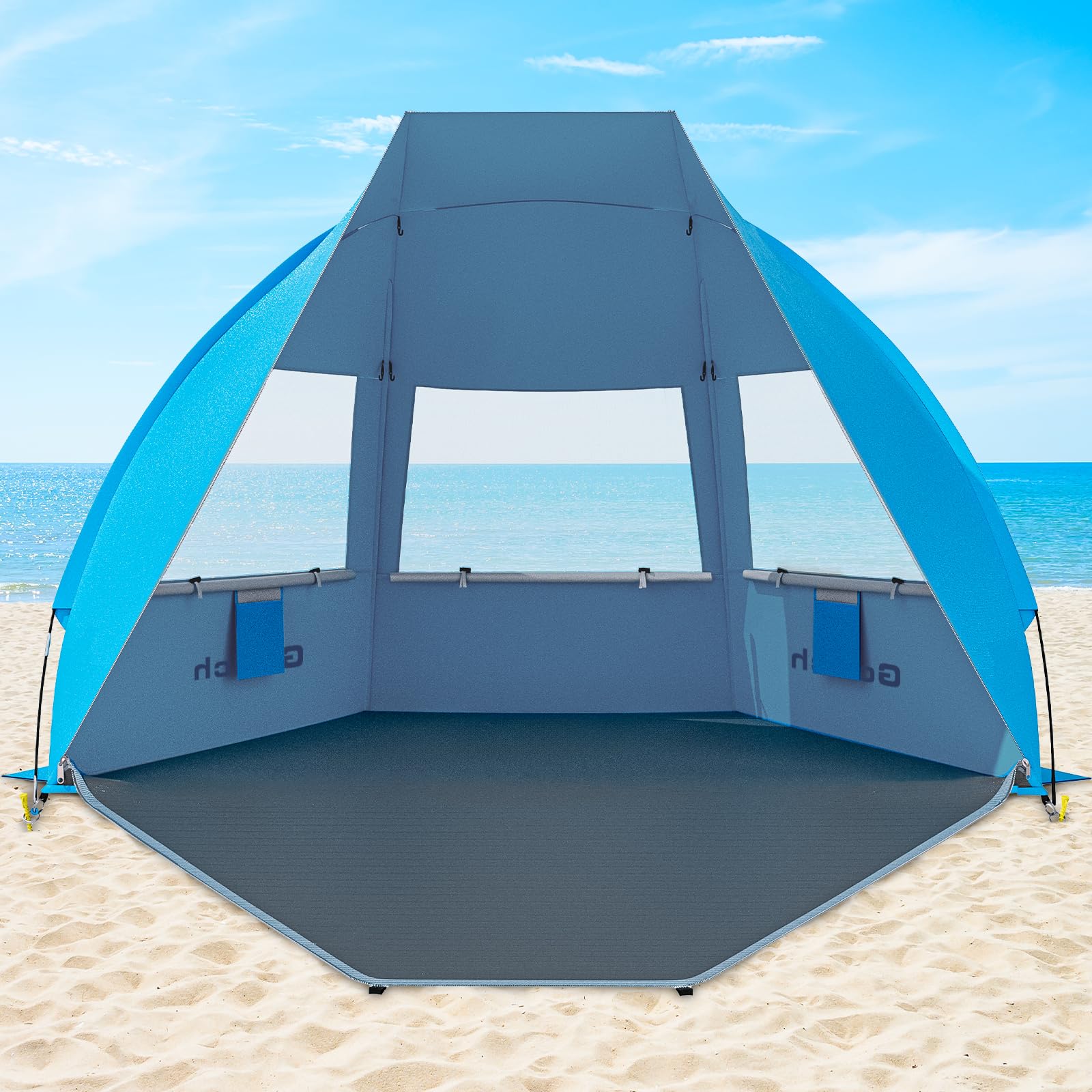 Carpa De Playa Portátil Gorich, 211 X 120 X 132 Cm, Upf50+, Ligera