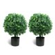 thumbnail image 1 of Bola topiaria de boj artificial Sunnyglade, 55 cm, resistente a los rayos UV, 1 of 7