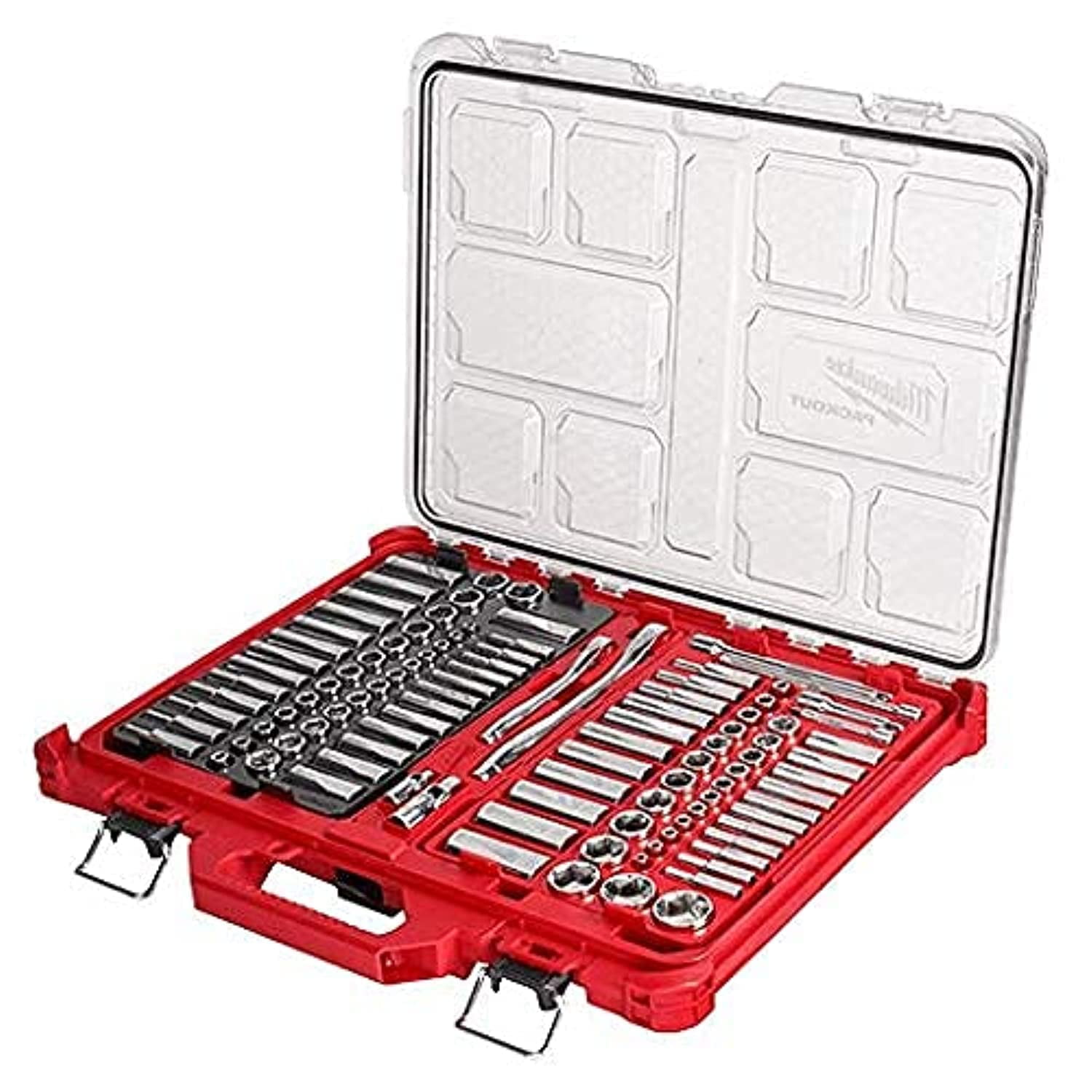 Set De Trinquete Y Enchufe Milwaukee 106 Piezas 48-22-9486 De Policarbonato