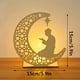 thumbnail image 3 of 3D Wooden Handmade Moon Star LED Lights - Perfect Ramadan Kareem Ornament for Muslims, Eid Crafts, Home Decor & Themed Parties, 3 of 4