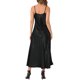thumbnail image 3 of Vestido de satén con tirantes finos y escote en V elegante maxi para mujer CURVOSPORT L Negro, 3 of 6