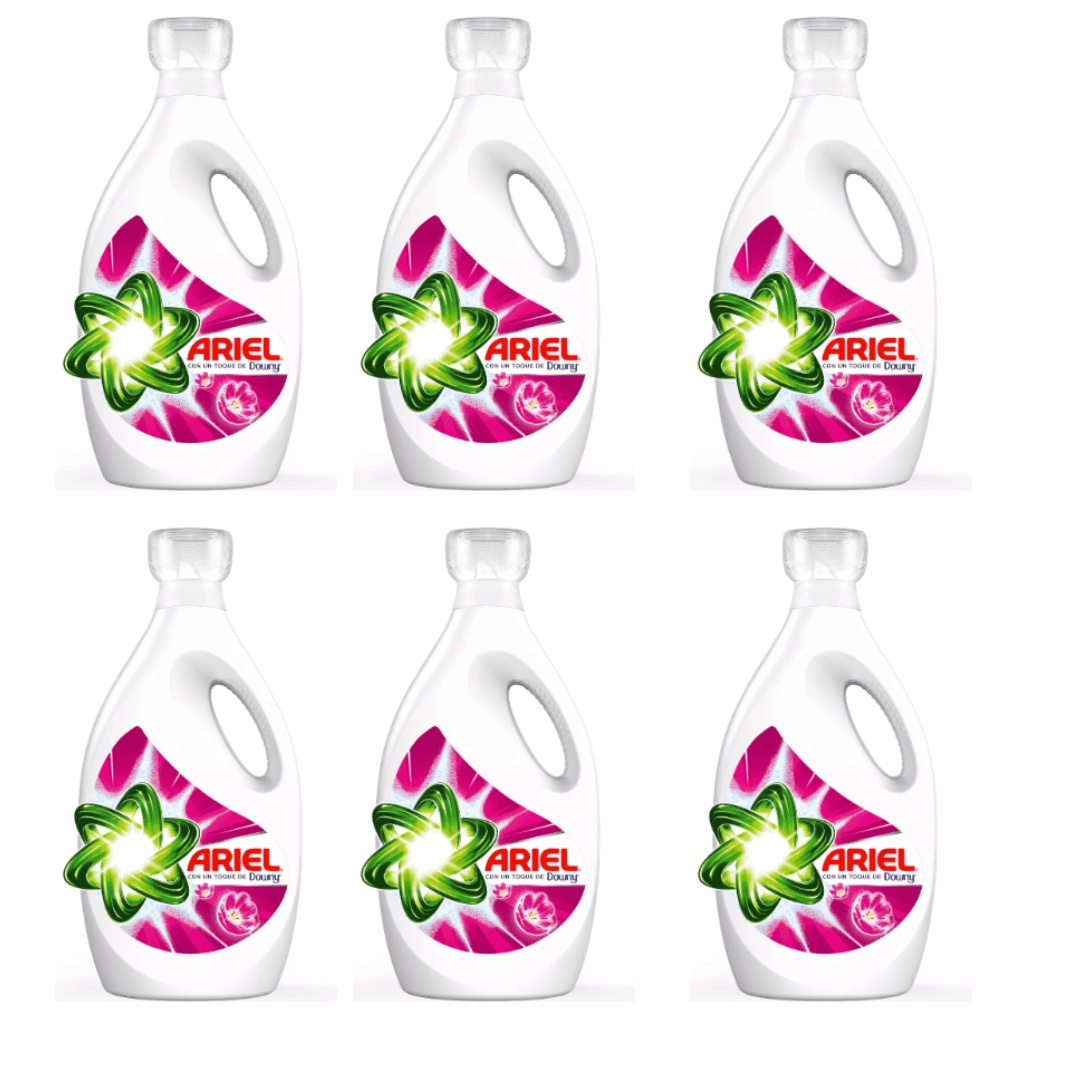 Pack X6 Detergente Liquido Ariel Downy 1.8l
