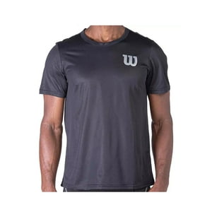 Polera Wilson Calada Negro Tenis/Padel