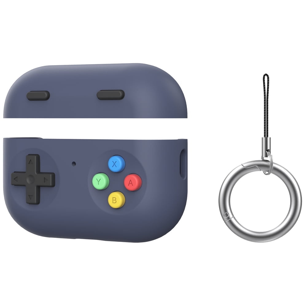 Funda Protectora Silicona Aaronmei Retro Consola Juegos Airpods Pro 2 Azul