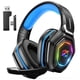thumbnail image 1 of Auriculares para juegos Ozeino inalámbricos de 2,4 GHz con micrófono plegable para PS5/PS4/PC, 1 of 7