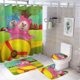 thumbnail image 1 of Billy Bam Bam-theme 4-Piece Shower Curtain Set with Rugs, Waterproof Bathroom Decor Set Includes Bath Mat, U-Shaped Rug, Toilet Lid Cover and Curtain with Hooks, 1 of 6