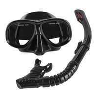 Magideal - Juego De Esnórquel, Equipo De Esnórquel, Máscara De Buceo Para Adultos, Equipo De Máscara De Esnórquel, Gafas De Buceo, Máscara De Natación Para Bajo Negro
