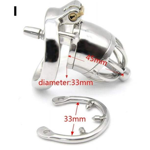 Chastity Cage Men Metal Sissy Lockable Chastity Belt Male Bondage Bdsm Cock Cage Penis Rings Adults Couple Sex Toys For Man