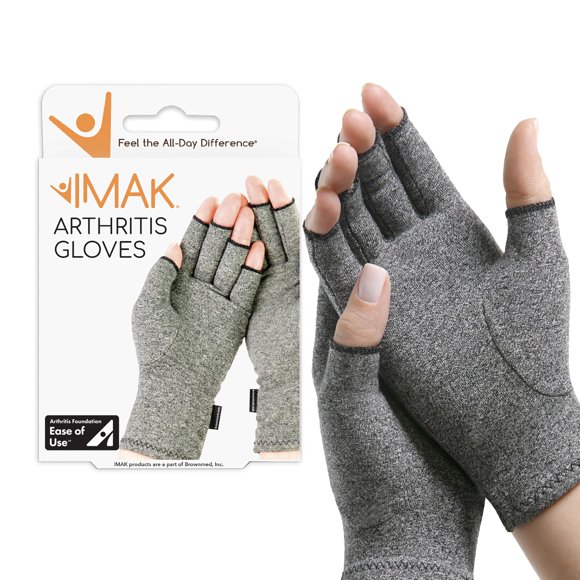 Guantes de compresión para artritis IMAK Brownmed Grey Talla M