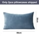 thumbnail image 2 of Funda de almohada de terciopelo con cremallera, funda de almohada de franela de felpa súper suave y cómoda con cremallera, 2 of 5