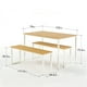 thumbnail image 3 of Mesa Soho Zinus con 2 bancas 76x122x74cm, 3 of 7
