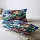 thumbnail image 4 of Demon Slayer Bedding Sets Cartoon Duvet Cover Lightweight 3 Piece Bet Sets for Kids Boys Girls, 4 of 5