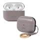 thumbnail image 1 of Funda de cuero para AirPods Pro 2 con carga inalámbrica, gris, 1 of 8