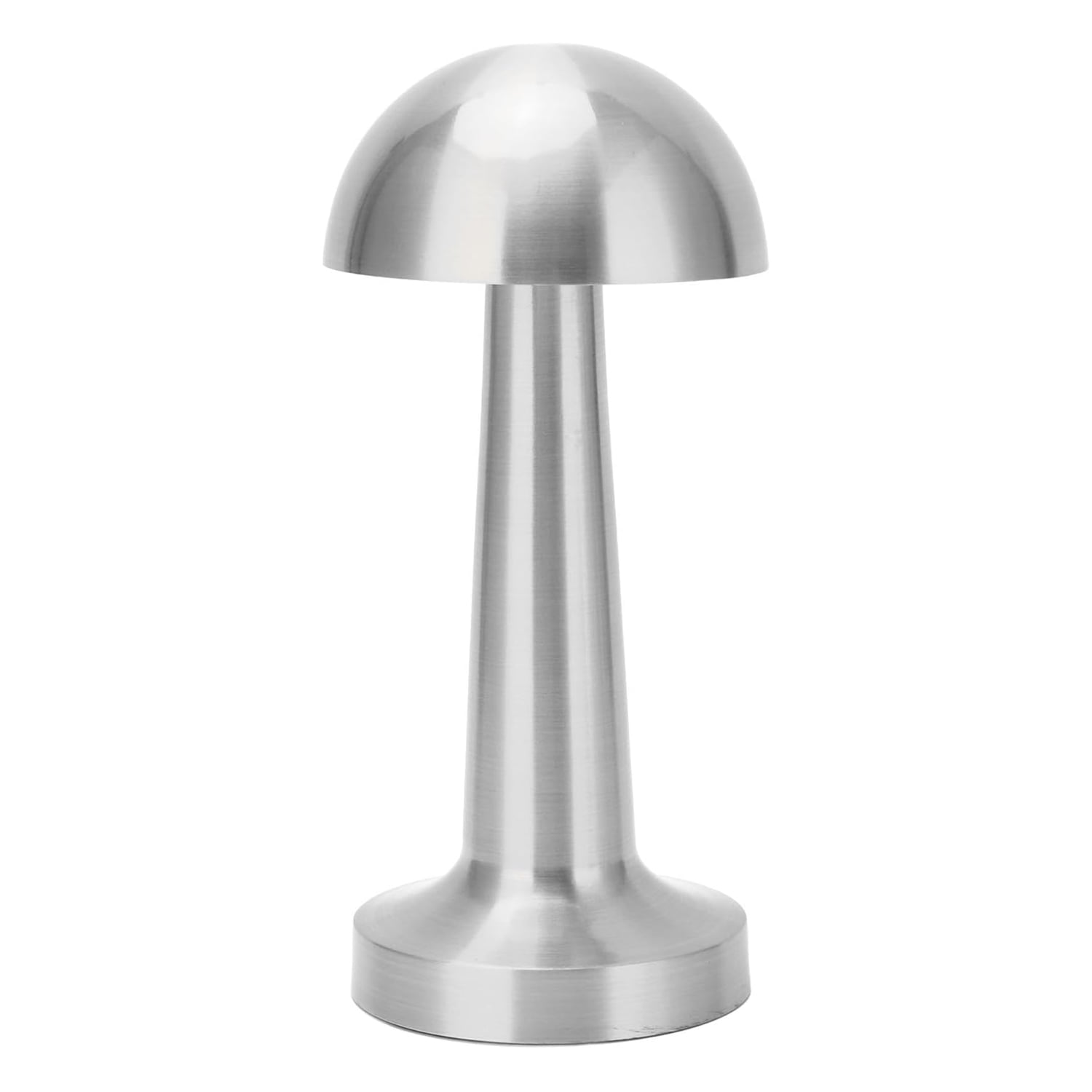 Hb Led - Lámpara De Mesa Led Recargable Mushroom Led Dimeable Plateado