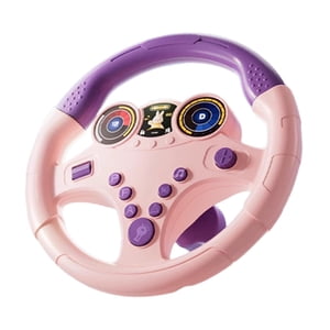 Bothyi - Simulador De Conducción Educativo Para Niños, Juego Imaginativo, Juguete De Conducción Para Niños, Base Pequeña, Color Rosa