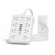 thumbnail image 1 of Regleta MCSCN 4,5 m 8 tomacorrientes y 6 puertos USB blanca, 1 of 7
