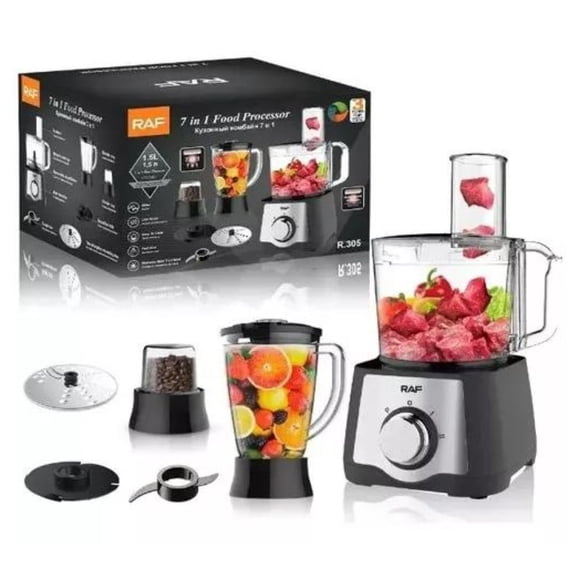 Procesador De Alimentos Raf 600w 7 En 1 Hlc Home