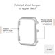 thumbnail image 5 of Protector metálico plateado para Apple Watch 40 mm – Anne Klein, 5 of 5
