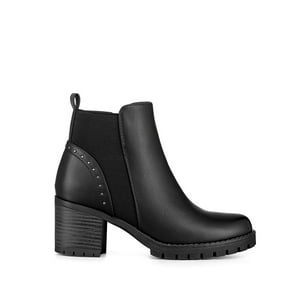 Botin Casual Mujer Vintage Eco Cuero Tacon Alto Weide Qbm17