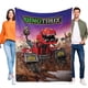 thumbnail image 1 of Dinotrux anti-pilling, suave, ligera, esponjosa y acogedora de lujo para hogar y cocina – Perfecta para niños y adultos, 100 x 150 cm, 1 of 6