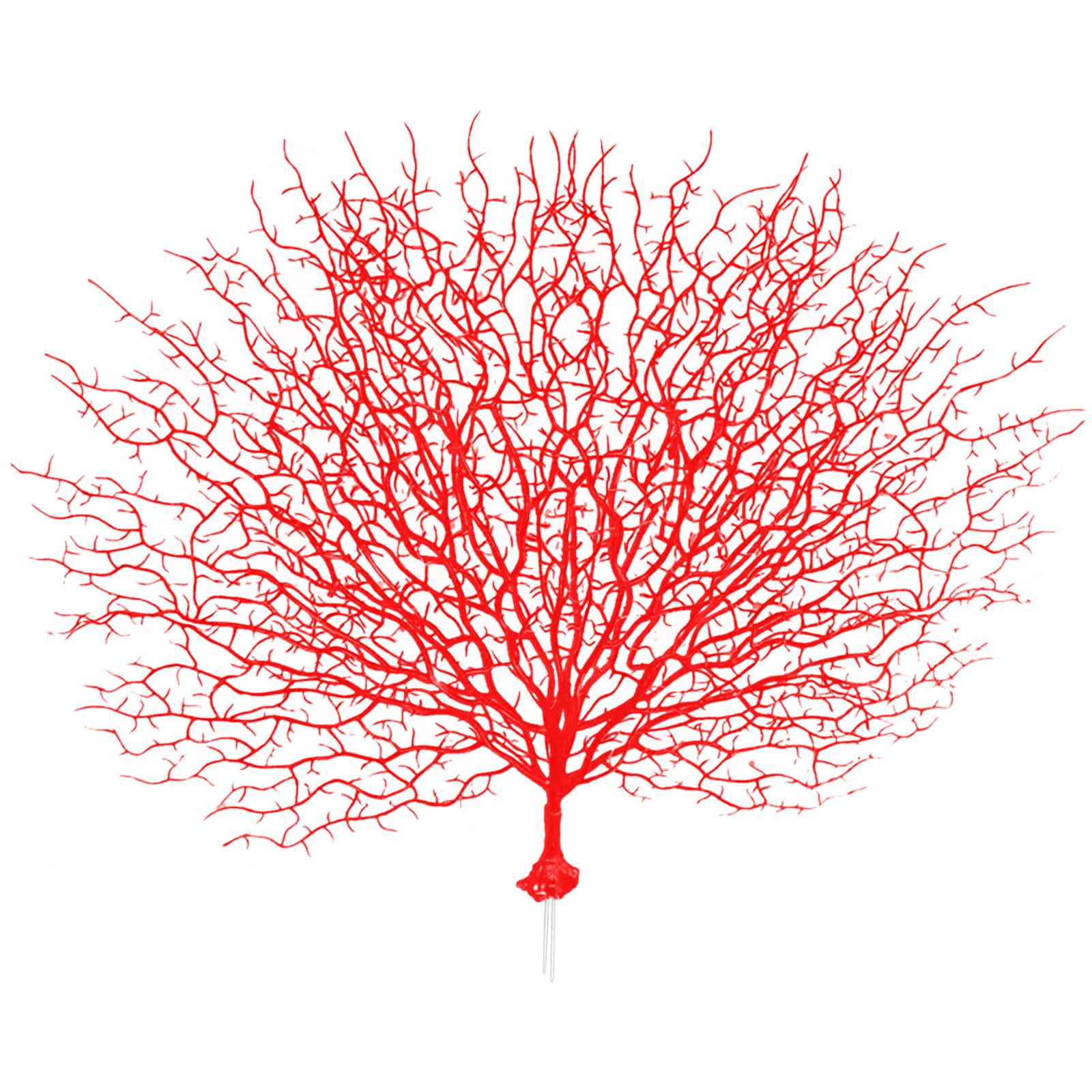 Magideal - De Vivo, Plantas De Simulación Decorativas, Flores Falsas, Plantas Artificiales De Plástico, Para Bodas, Patio, Hotel, Patio, , Rojo Rojo (sin Base)