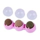 thumbnail image 2 of Juego De 3 Uds De Bolas De Hierba Gatera, Juguete Interactivo Ligero Para Gatos, Para Suelo De Pared, Rosa, 2 of 5
