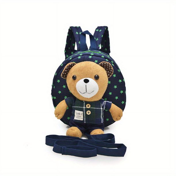 Children's Cute Bear Plush Backpack Anti-Lost Bear Cartoon Schoolbag Fashion Backpack