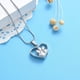 thumbnail image 4 of Collar Con Colgante Conmemorativo De Acero Inoxidable Con Corazón Y Huella De Pata, 4 of 6