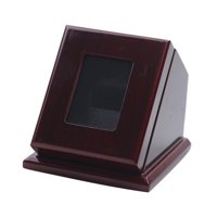 Magideal - Vitrina De Anillo De Con Bandeja De Exhibición Superior 1 Soporte De Ranura Para Anillo De Softball Anillo De Béisbol De Hockey Anillos De