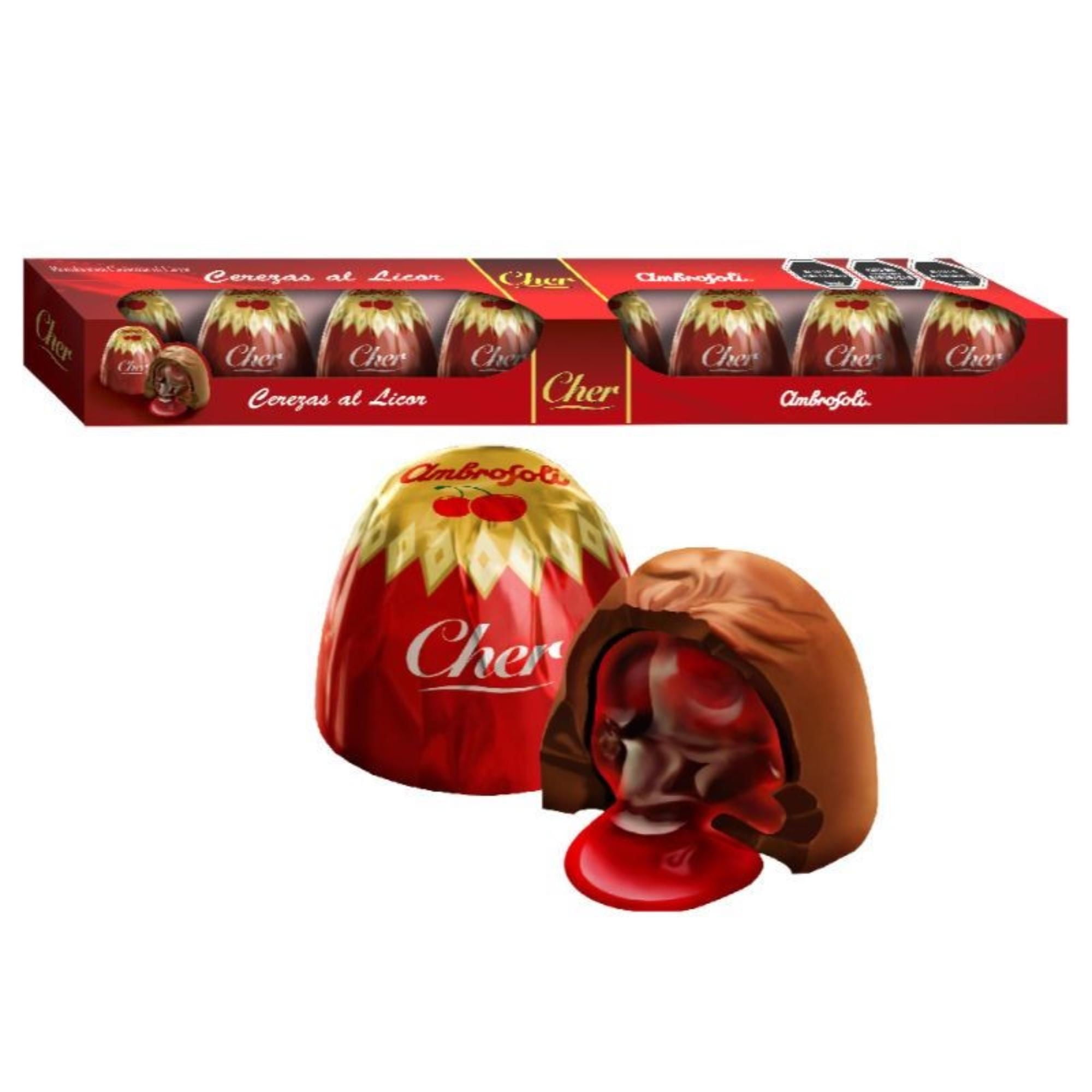 Chocolate Bombones Cerezas Al Licor 120 g Ambrosoli