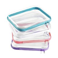 Ioensy - 4 Bolsas De Maquillaje Transparentes, Organizador De Maquillaje, Bolsa Pequeña Para Cosméticos Para Viajar En Coche.