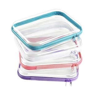 Ioensy - 4 Bolsas De Maquillaje Transparentes, Organizador De Maquillaje, Bolsa Pequeña Para Cosméticos Para Viajar En Coche.