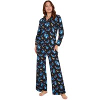 Set De Pijama Disney Stitch Para Mujeres Y Adolescentes, Talla M, Color Negro