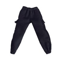 Magideal - Pantalón De Muñeca Con Figura A Escala 1/12, Ropa De Muñeca En Miniatura De 6 "", Accesorio De Muñecas De Tela, Para Figuras De Acción Masculinas De 6 Negro