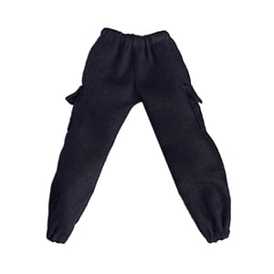 Magideal - Pantalón De Muñeca Con Figura A Escala 1/12, Ropa De Muñeca En Miniatura De 6 "", Accesorio De Muñecas De Tela, Para Figuras De Acción Masculinas De 6 Negro