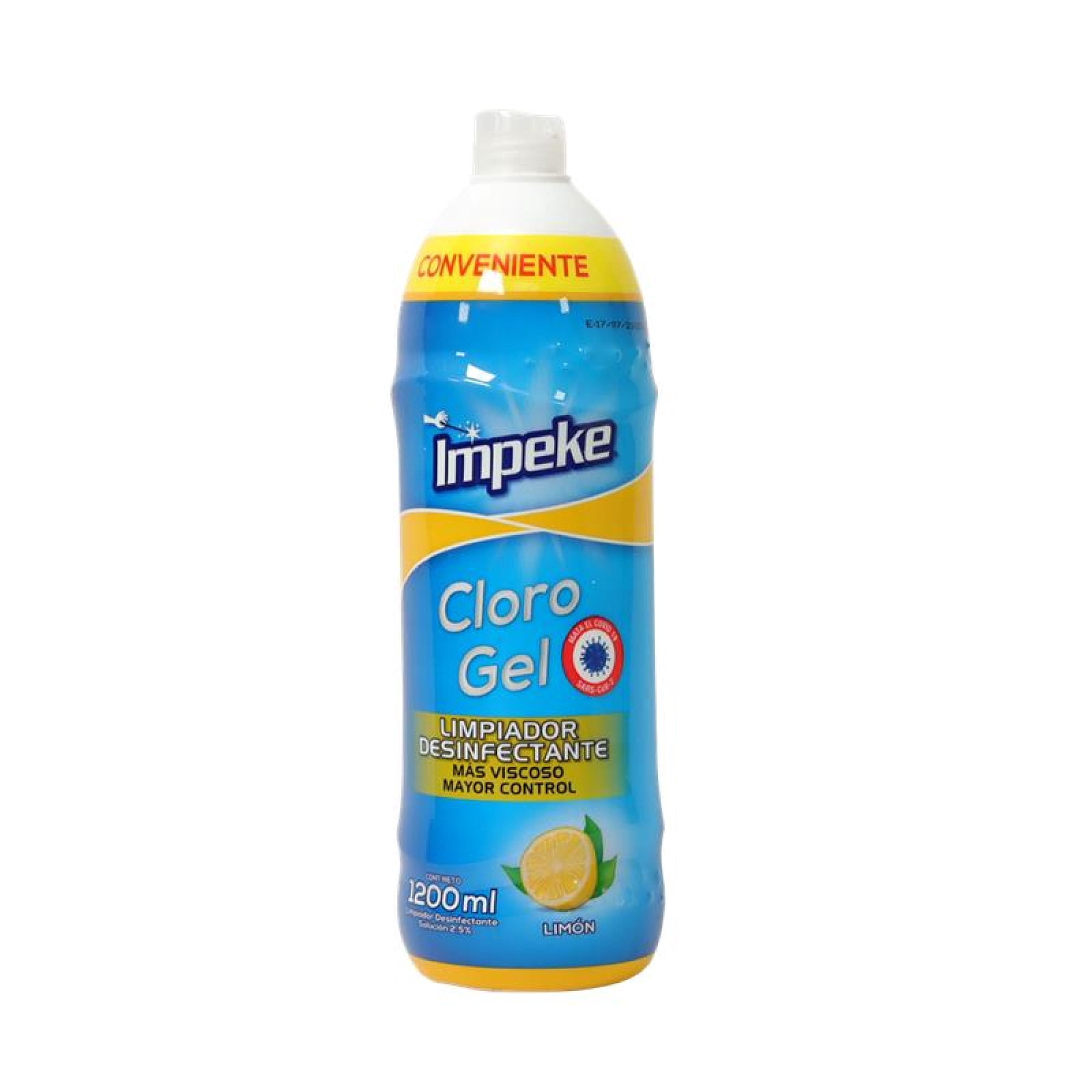 Cloro Gel Limón Botella 1200 ml Impeke