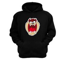 Genérico - Poleron Canguro Taz Con Capucha Negro Talla Xs Unisex