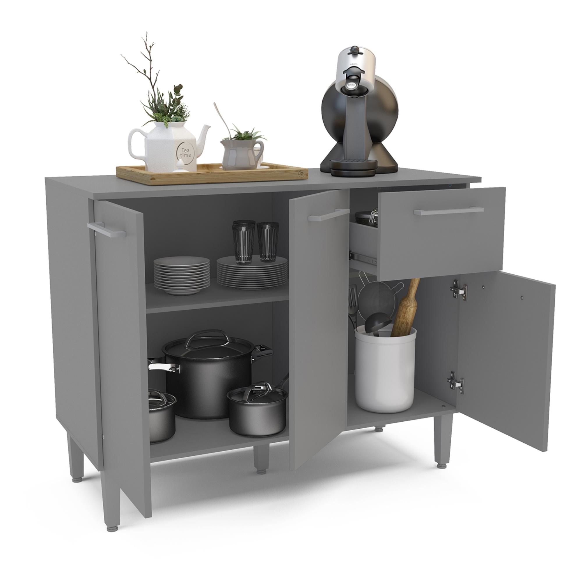 Mueble Cocina New Evandro 104.5 Cm Grafito | Lider
