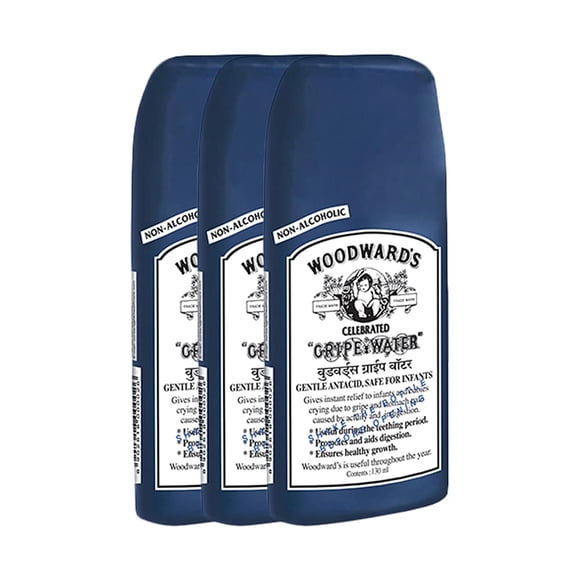 Agua de Gripe Woodward's Sallyashop 130 ml, paquete de 3