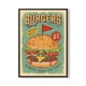 thumbnail image 1 of Cuadro Poster Enmarcado Burgers Hamburguesa Decorativo, 1 of 1