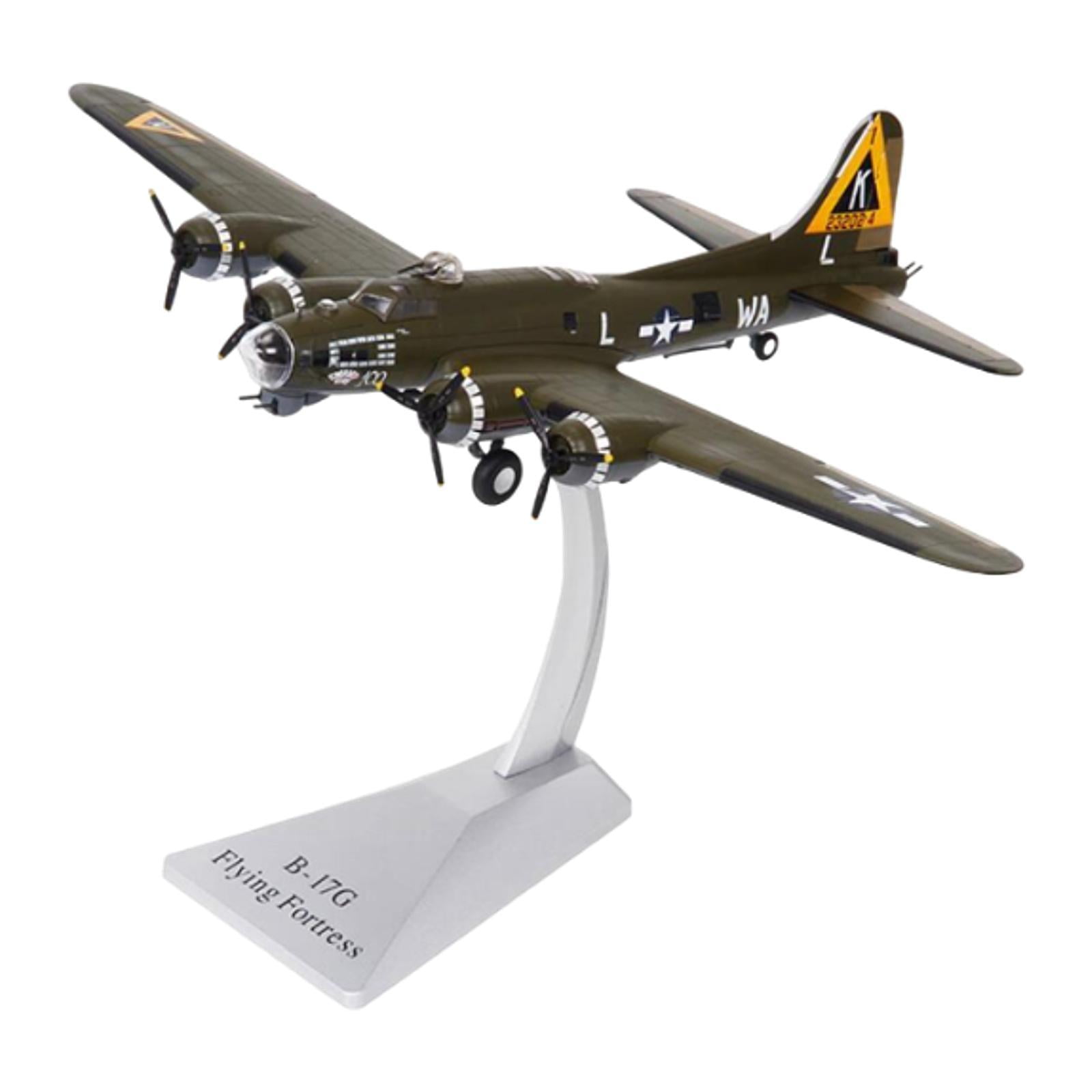 Magideal - Avión B17 1:200, Modelo Fundido A Presión, Helicóptero, Regalo, Juguetes En Miniatura, Simulación De Aleación, Avión Retro Para Cafetería, Estantería,